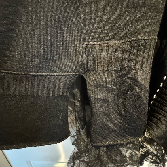 Tulle Detailed Sweater - Melange
Black - Picture 7 of 7